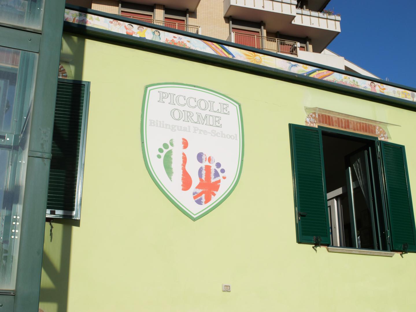 Spazi della scuola Piccole Orme a Salerno