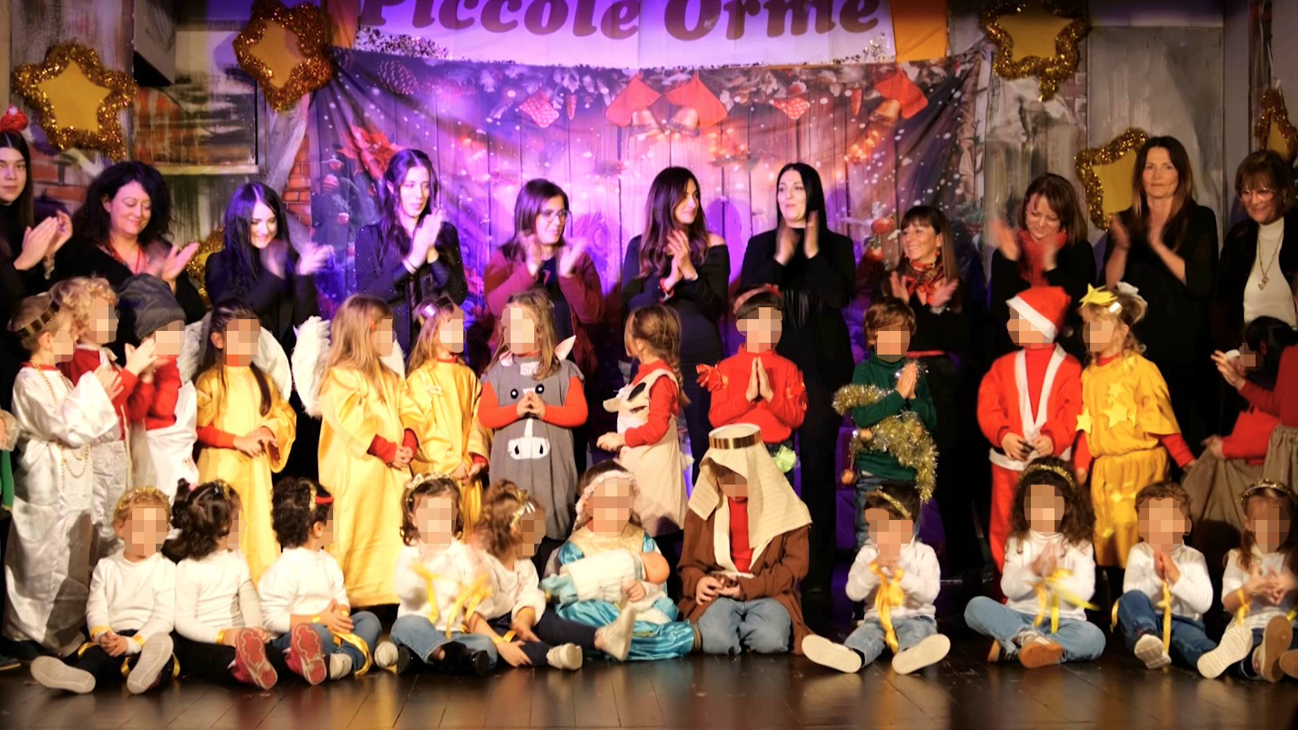 Attività teatrale dei bambini di Piccole Orme a Salerno